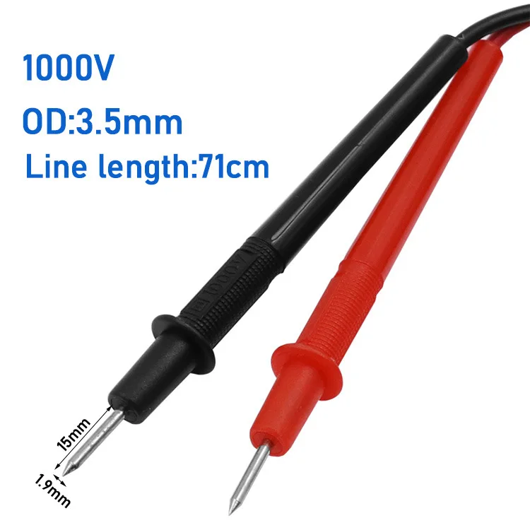 Multimeter Test Universal Multimeter Test Lead Kit 1 Pair of Red and Black Probe Leads for Precise Measurements
Multimeter Test Universal Multimeter Test Lead Kit 1 Pair of Red and Black Probe Leads for Precise Measurements