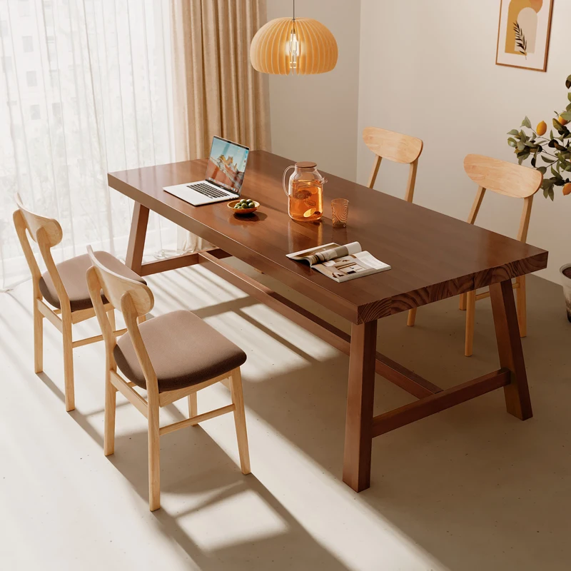 Rectangle Dining Table Nordic Modern Simple Solid Wood Japanese Style Light Luxury Household Dining Table Mesa Comedor Furniture
Rectangle Dining Table Nordic Modern Simple Solid Wood Japanese Style Light Luxury Household Dining Table Mesa Comedor Furniture