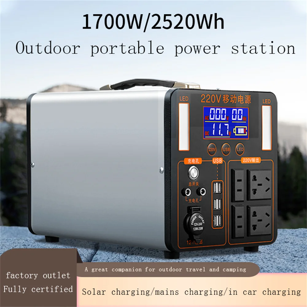 220V Energy Storage Power Supply, Portable Charging Station, 1500W Large Capacity Battery Suitable for Outdoor Camping and Night
220V Energy Storage Power Supply, Portable Charging Station, 1500W Large Capacity Battery Suitable for Outdoor Camping and Night