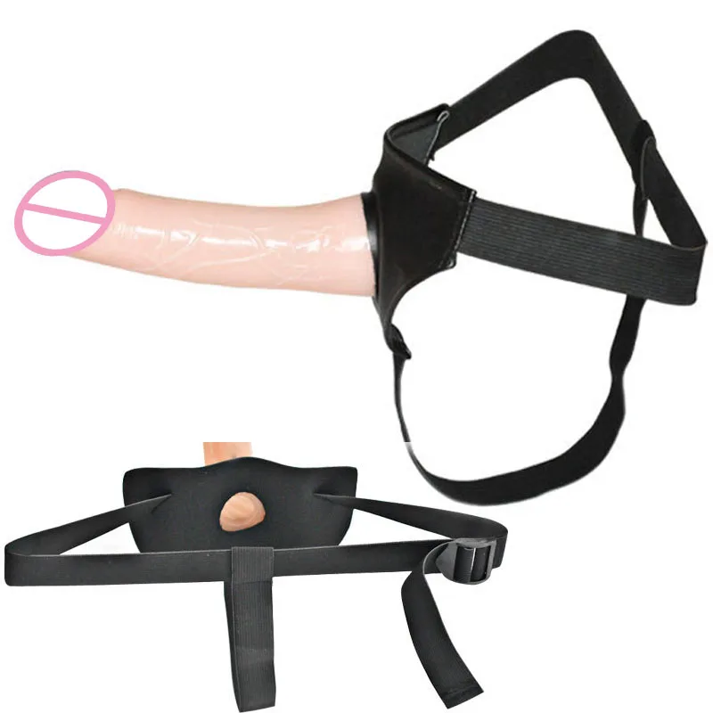 Страпон полый на ремнях с подкачкой Orion Inflatable Strap On, черный 5130400000 - Orion - Страпоны на трусиках и ремешках - Купить
