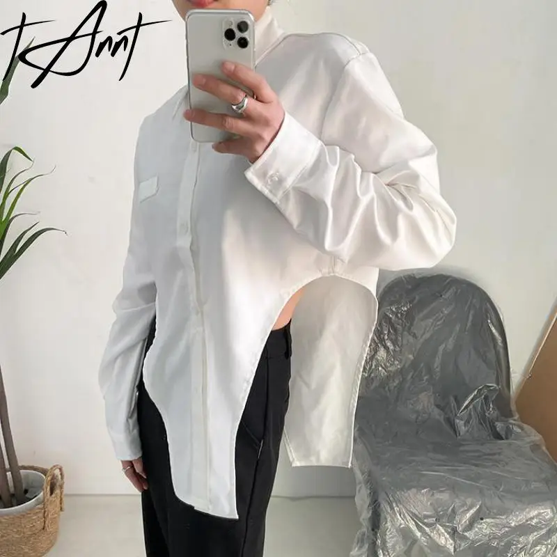 Tannt Women Shirts Asymmetry Long Sleeves Black White Blouse Tops Irregular Hollow Out Casual Shirts Blouse For Women 2023 New
Tannt Women Shirts Asymmetry Long Sleeves Black White Blouse Tops Irregular Hollow Out Casual Shirts Blouse For Women 2023 New