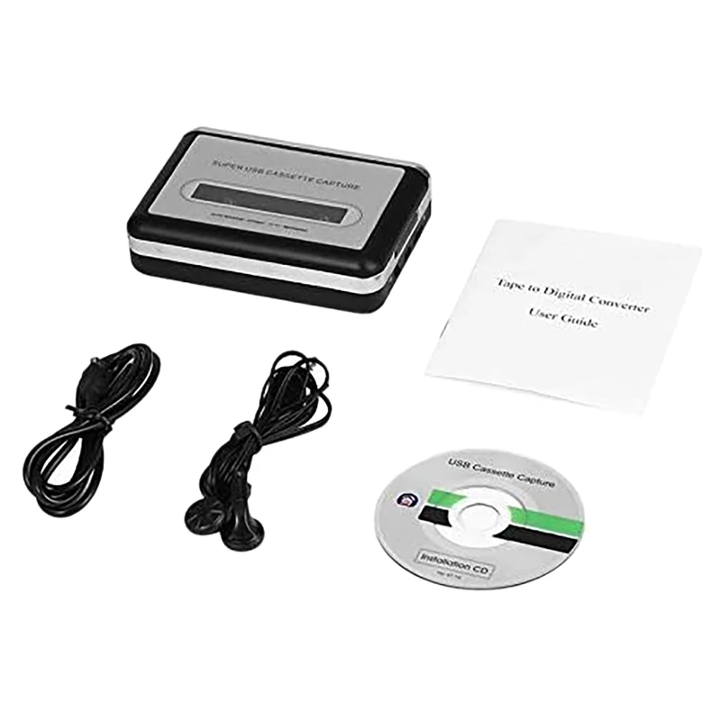 Кассетный плеер, USB 2.0 портативный аудиомагнитофон Walkman MP3 конвертер USB адаптер
Кассетный плеер, USB 2.0 портативный аудиомагнитофон Walkman MP3 конвертер USB адаптер