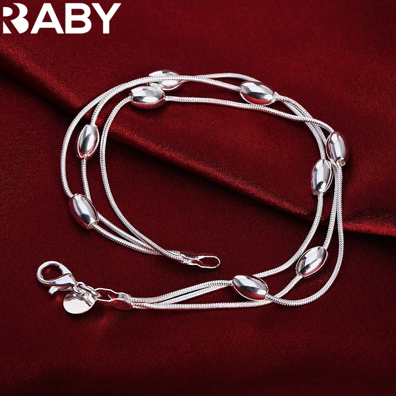 925 sterling silver elegant Snake chain beads Bracelets for women Fashion Party Wedding Accessories Jewelry Christmas Gifts
925 sterling silver elegant Snake chain beads Bracelets for women Fashion Party Wedding Accessories Jewelry Christmas Gifts