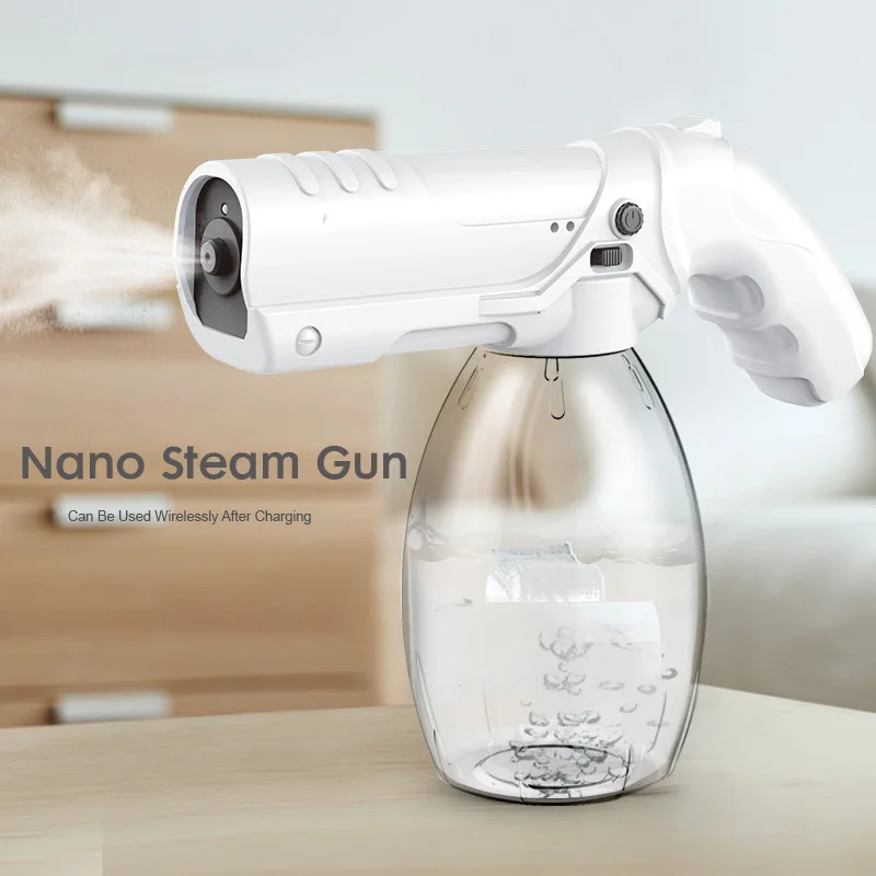 Atomizing Disinfection Gunner Holds Nano Spray Large Capacity USB Charging Wireless Alcohol Atomizer Blue Ray Atomizer 
Atomizing Disinfection Gunner Holds Nano Spray Large Capacity USB Charging Wireless Alcohol Atomizer Blue Ray Atomizer