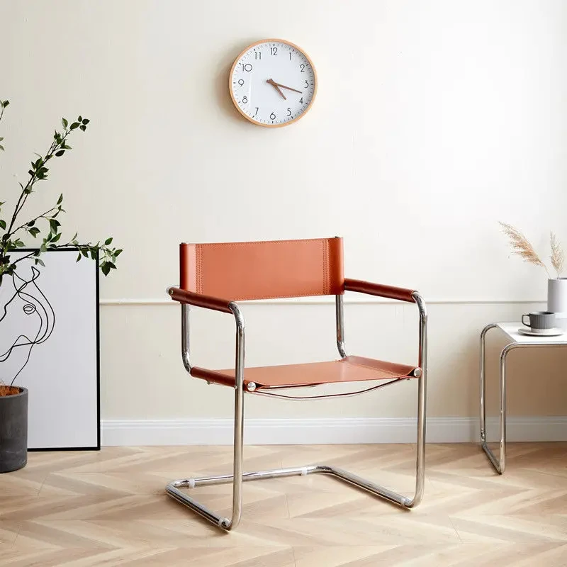 Home Scandinavian Style Stainless Steel Chair Designer Office Leisure Chair Dining Chair Study Vasily Leather Armchair CX100XT
Home Scandinavian Style Stainless Steel Chair Designer Office Leisure Chair Dining Chair Study Vasily Leather Armchair CX100XT