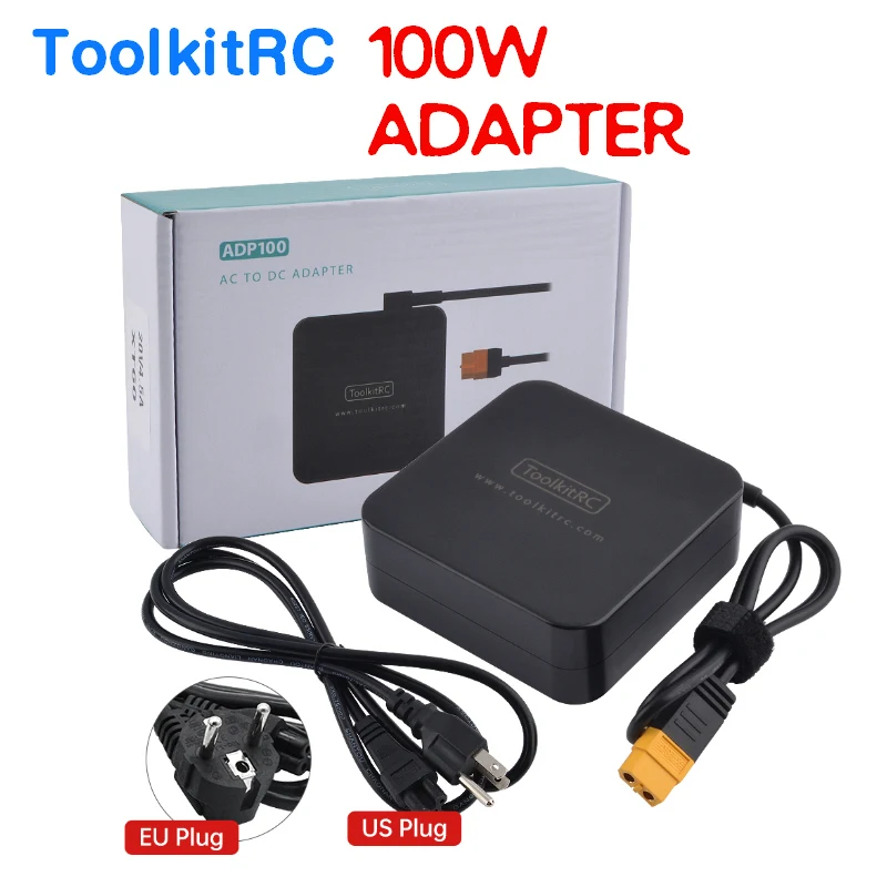 ToolkitRC ADP100 100w 20v 5A Power Supply Unit with XT60 Output for RC Drone Model Battery Balance Charger
ToolkitRC ADP100 100w 20v 5A Power Supply Unit with XT60 Output for RC Drone Model Battery Balance Charger