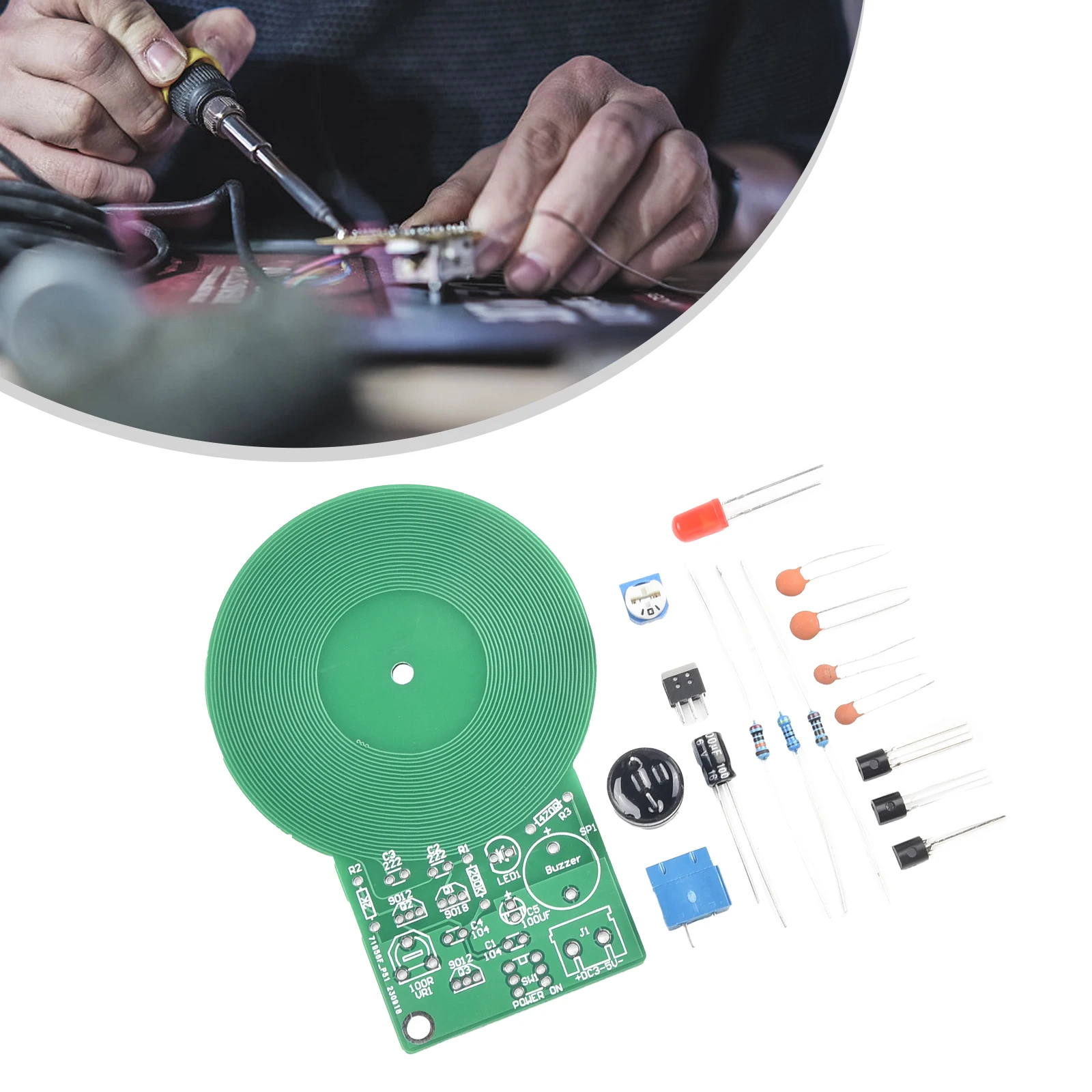 1pc Metal Detector Kit Electronic Kit DC 3V-5V Non-contact Sensor Board Module Electronic Part Metal Detector DIY Tool Parts
1pc Metal Detector Kit Electronic Kit DC 3V-5V Non-contact Sensor Board Module Electronic Part Metal Detector DIY Tool Parts