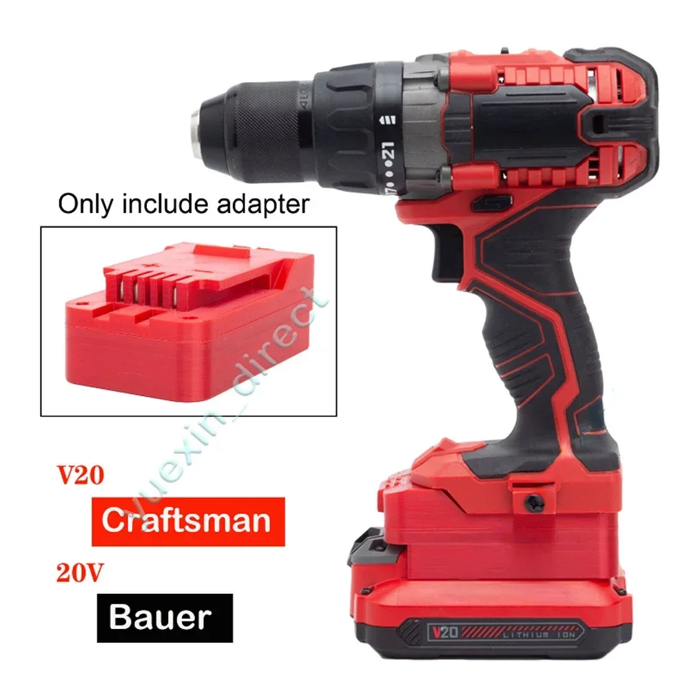 

Battery Adapter Converter For Craftsman V20 Li-ion Battery To Bauer 20V Drill Adapter Electric Drill Modified Tools Connector