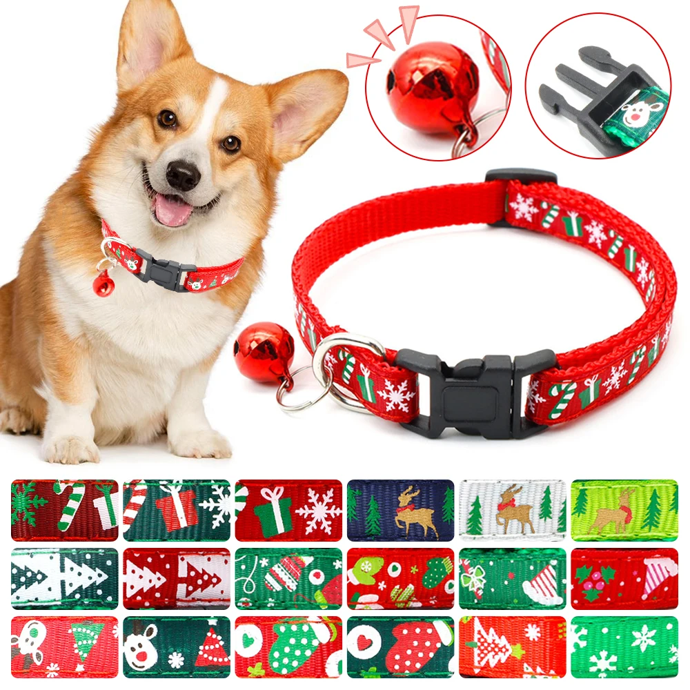 Adjustable Christmas Pet Dog Collar Cats Necklaces With Bells Xmas Dog Supplies Pets Dogs Grooming Accessories
Adjustable Christmas Pet Dog Collar Cats Necklaces With Bells Xmas Dog Supplies Pets Dogs Grooming Accessories