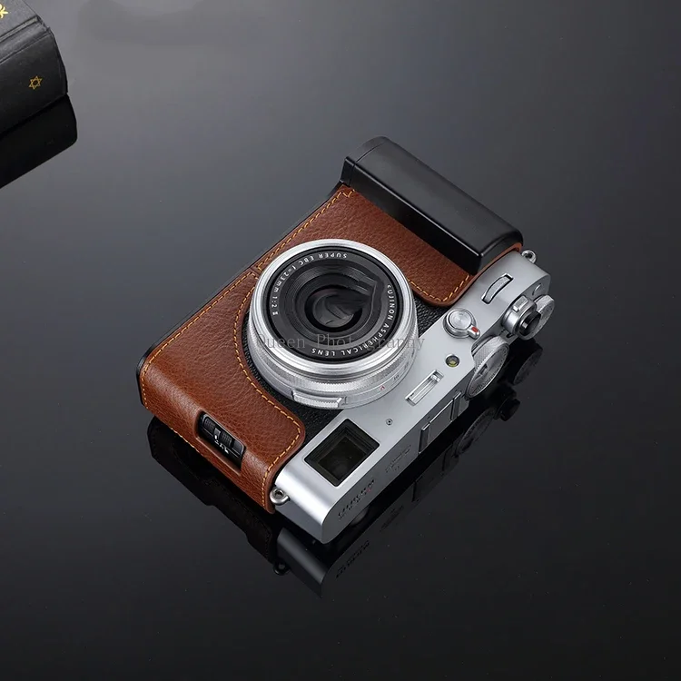 Camera Half Case Base Genuine Leather Cowhide for Fuji Fujifilm X100v Hand Grip Protective Sleeve 카메라가방 Фоторюкзак 고프로
Camera Half Case Base Genuine Leather Cowhide for Fuji Fujifilm X100v Hand Grip Protective Sleeve 카메라가방 Фоторюкзак 고프로