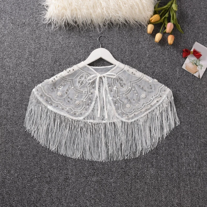 New Pearls Shrug Shoulder Wrap with Rhinestones Embroidered Shoulder Covers Dress Cover up for Flower Girls Photo Props
New Pearls Shrug Shoulder Wrap with Rhinestones Embroidered Shoulder Covers Dress Cover up for Flower Girls Photo Props