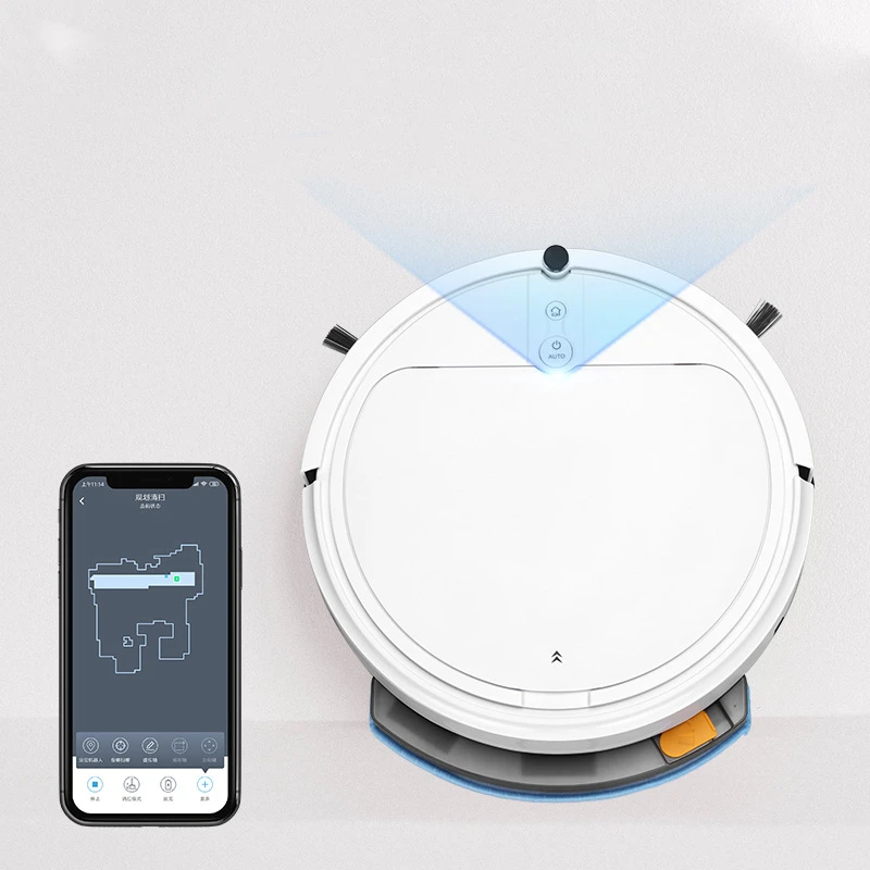 Home Intelligent Self Charging Sweep Mopping Robot Vacuum Wet and Dry Cleaner with Wi-Fi Navigation Floor Mop Cleaner
Home Intelligent Self Charging Sweep Mopping Robot Vacuum Wet and Dry Cleaner with Wi-Fi Navigation Floor Mop Cleaner