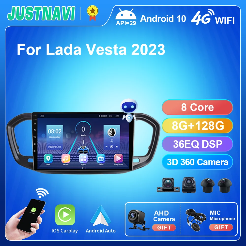 JUSTNAVI For Lada Vesta 2023 Carplay Android 10 Car Radio Multimidia Video Player GPS Navigation Head Unit Stereo Auto No 2din
JUSTNAVI For Lada Vesta 2023 Carplay Android 10 Car Radio Multimidia Video Player GPS Navigation Head Unit Stereo Auto No 2din