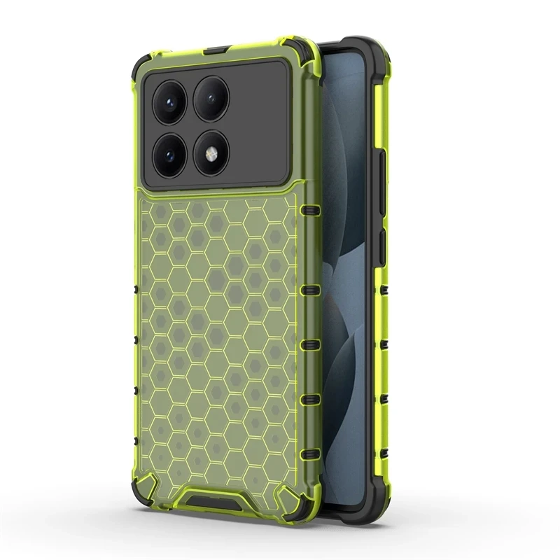 Honeycomb anti-shock armor protective cover for the POCO X6Pro cover translucent protector Xiaomi POCOX6 Pro Case
Honeycomb anti-shock armor protective cover for the POCO X6Pro cover translucent protector Xiaomi POCOX6 Pro Case