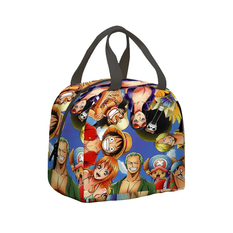 

New Anime One Piece Children's Lunch Bag One Piece Primary School Students Ice Bag Picnic Bag Thermal Portable Lunch