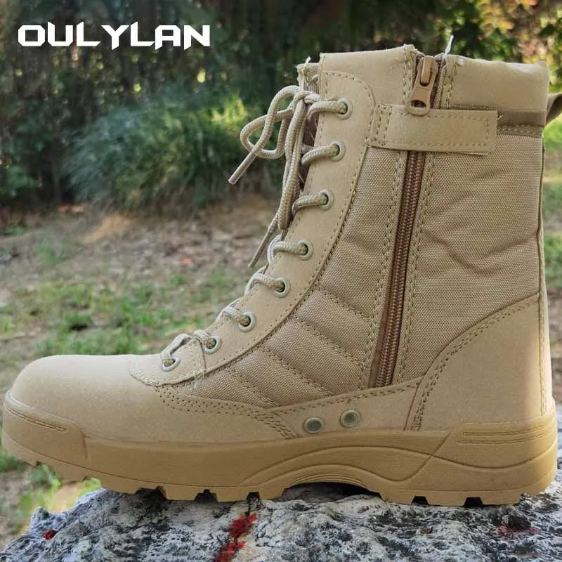 Zipper Climbing Tactic Boots Man Shoes Desert Fight Ventilate Ankle Boots Leathering Army Green Black Outdoor
Zipper Climbing Tactic Boots Man Shoes Desert Fight Ventilate Ankle Boots Leathering Army Green Black Outdoor