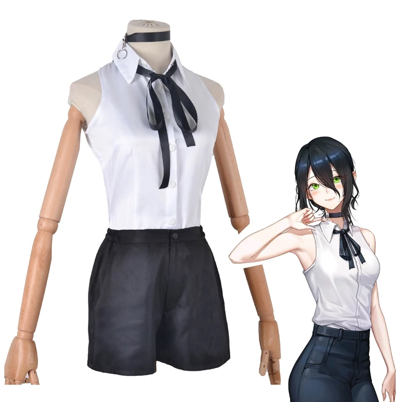 Anime Chainsaw Man Reze Cosplay Costume Outfits Shirt Tie Short Neck Ring Women Uniform Halloween Costumes Custom Made
Anime Chainsaw Man Reze Cosplay Costume Outfits Shirt Tie Short Neck Ring Women Uniform Halloween Costumes Custom Made