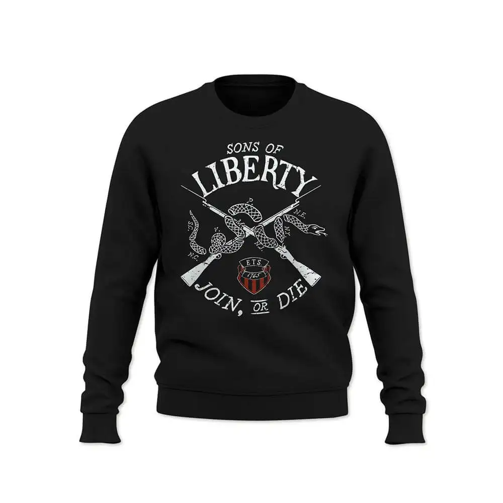 1765 Join or Die – Sons of Liberty Sweatshirts New 100% Cotton Comfortable Casual Mens Clothing Fashion Streetwear
1765 Join or Die – Sons of Liberty Sweatshirts New 100% Cotton Comfortable Casual Mens Clothing Fashion Streetwear