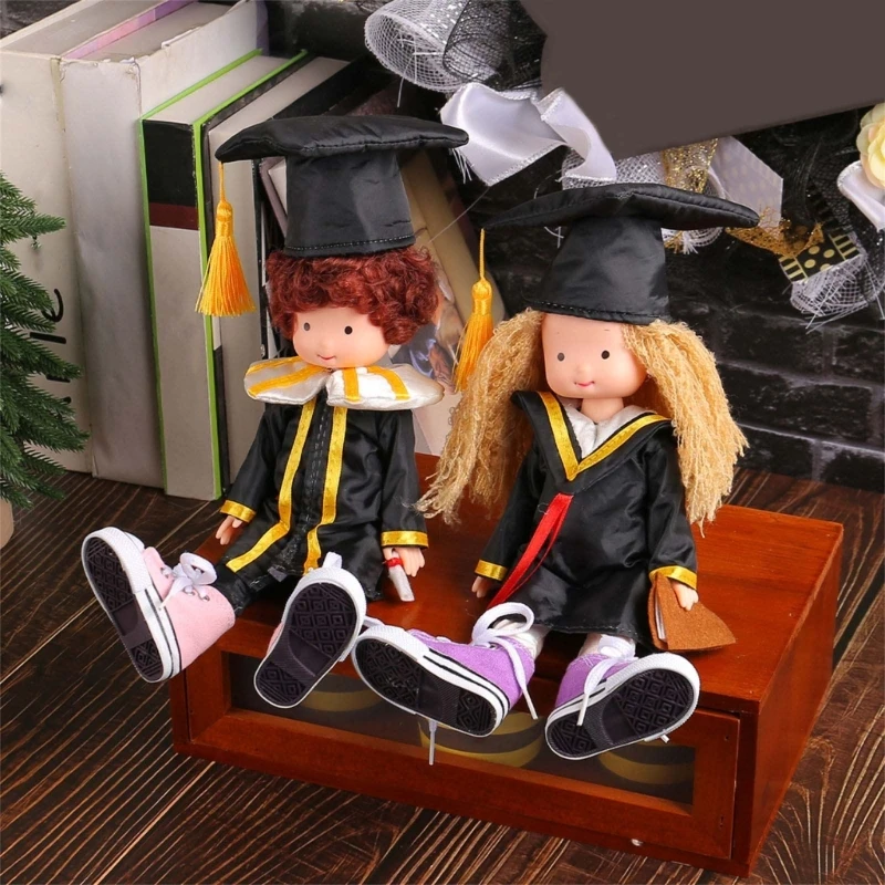 Couple Doctor Hat Party Decorations Elegant Desk Ornament Beautiful Couple with Doctor Hat Decors for Graduation
Couple Doctor Hat Party Decorations Elegant Desk Ornament Beautiful Couple with Doctor Hat Decors for Graduation