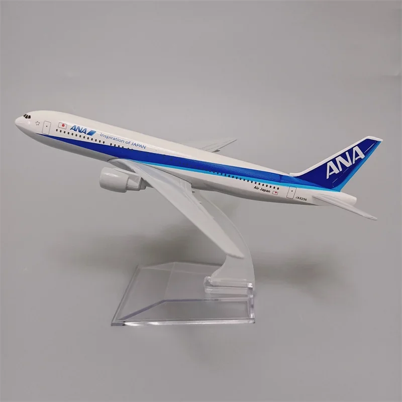 

16 см, Япония, авиакомпании ANA Airlines, модель самолета Боинг 777 B77, авиакомпании, металлический сплав, масштаб 1/400, литая модель самолета, самолет
