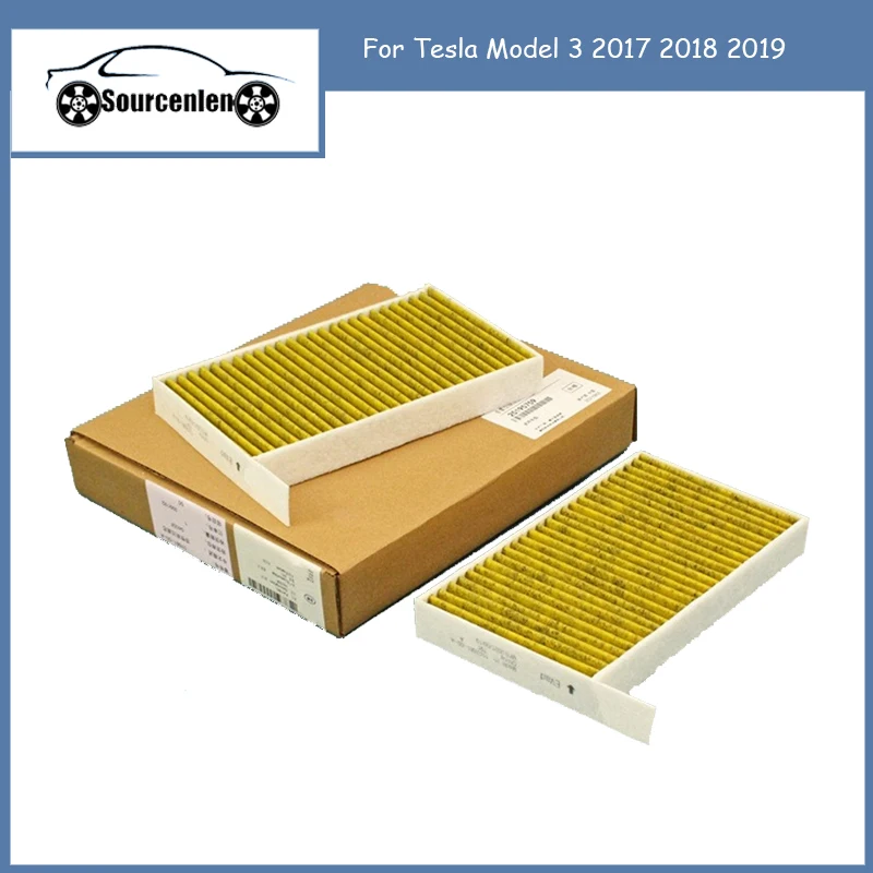 2PC Cabine Luchtfilter Vervanging Met Actieve Kool Voor Tesla Model 3 2017 2018 2019 Airconditioning Filter 1107681-00-A
2PC Cabine Luchtfilter Vervanging Met Actieve Kool Voor Tesla Model 3 2017 2018 2019 Airconditioning Filter 1107681-00-A