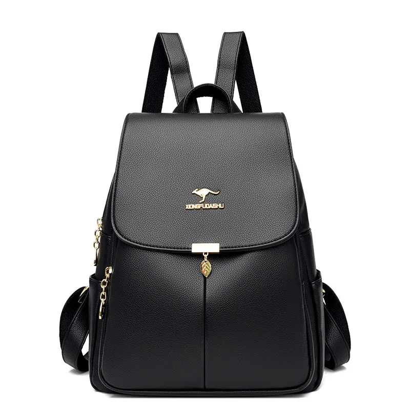 

Luxury Designer Women Backpacks High Quality Leather Back Pack Ladies School Backpack for Teenagers Casual Travel Bagpack Sac