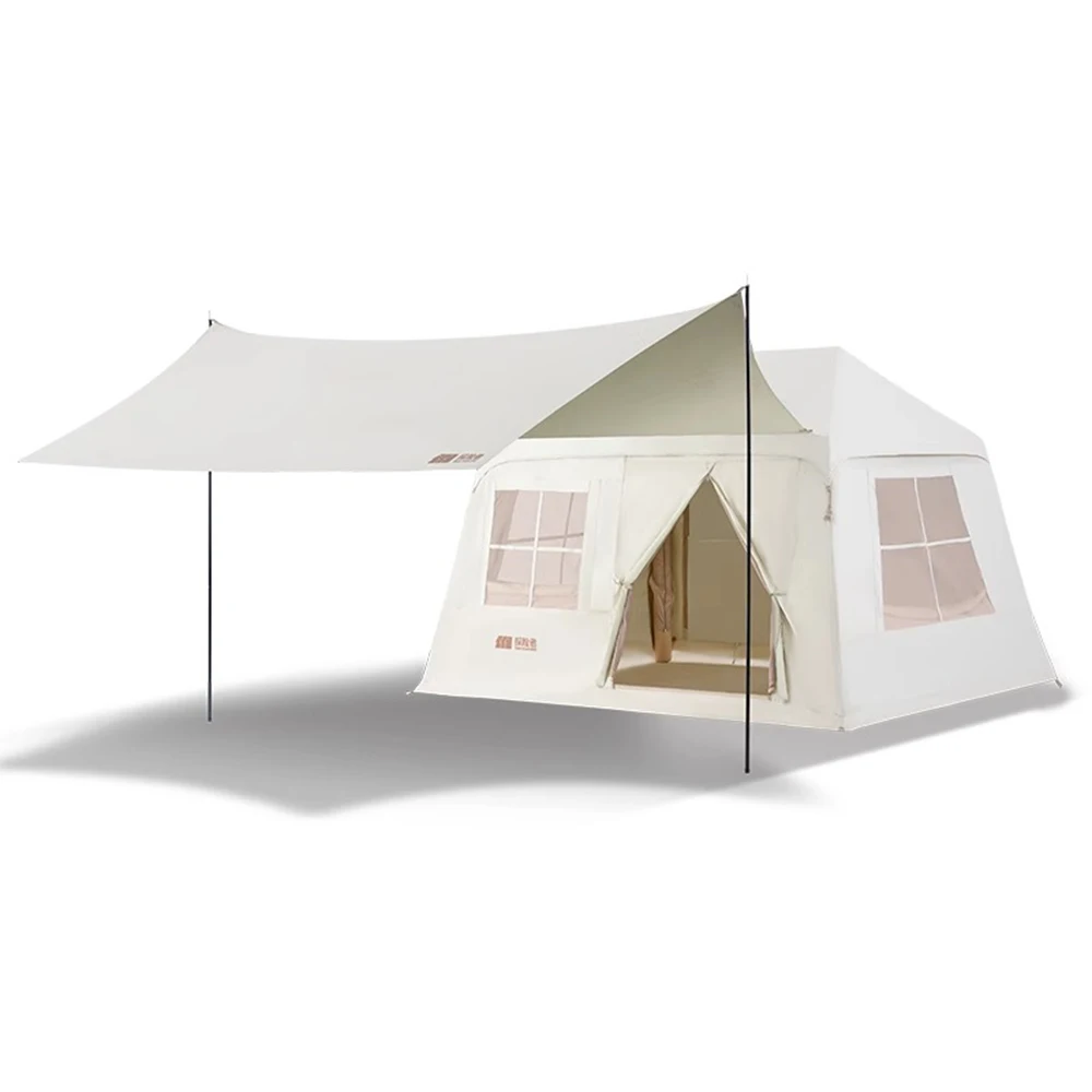 Camping inflatable tent portable outdoor family camping large space waterproof Oxford cloth luxury tent
Camping inflatable tent portable outdoor family camping large space waterproof Oxford cloth luxury tent