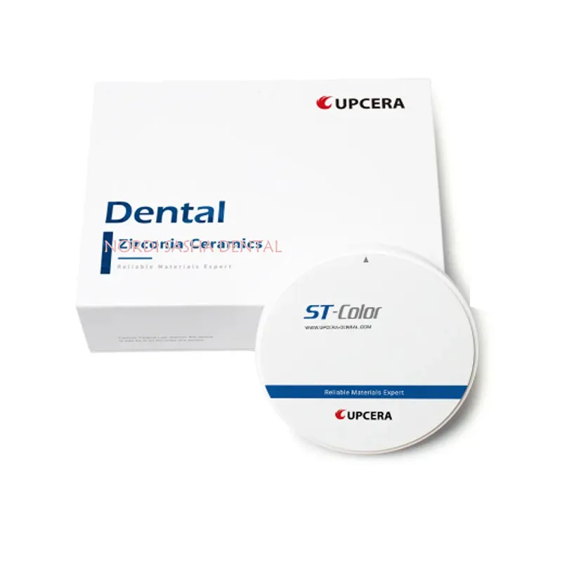 Upcera Dental Lab Zirconia Block ST-Color Multilayer CAD CAM Implant Denture Color A1 A2 A3 Material Open System 98x10-25mm 1 Pc
Upcera Dental Lab Zirconia Block ST-Color Multilayer CAD CAM Implant Denture Color A1 A2 A3 Material Open System 98x10-25mm 1 Pc