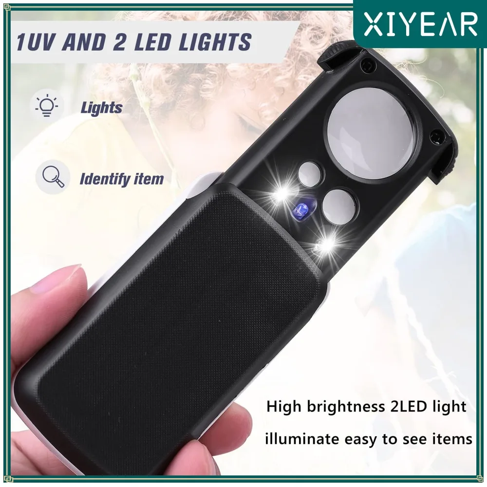Slide-Out Jewelry Loupe Magnifier 30X 60X 90X Jewelers Loupe Loupe Magnifying Glass With 3 Light For Coins Stamps
Slide-Out Jewelry Loupe Magnifier 30X 60X 90X Jewelers Loupe Loupe Magnifying Glass With 3 Light For Coins Stamps