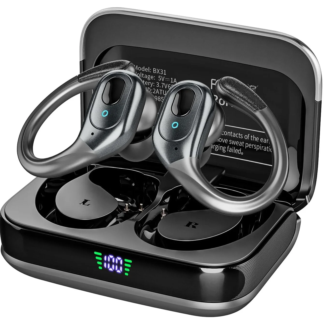 

2024 NEW TWS Wireless Bluetooth Noise Reduction Earphone 9D HIFI Stereo Music Sports Headphones Waterproof Headset with HD MIC