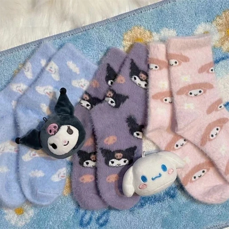 Sanrio Kuromi Cartoon Socks Anime Figures My Melody Cinnamoroll Plush Socks Q Figurals Childrens Socks Cute Girls Birthday Gifts
Sanrio Kuromi Cartoon Socks Anime Figures My Melody Cinnamoroll Plush Socks Q Figurals Childrens Socks Cute Girls Birthday Gifts