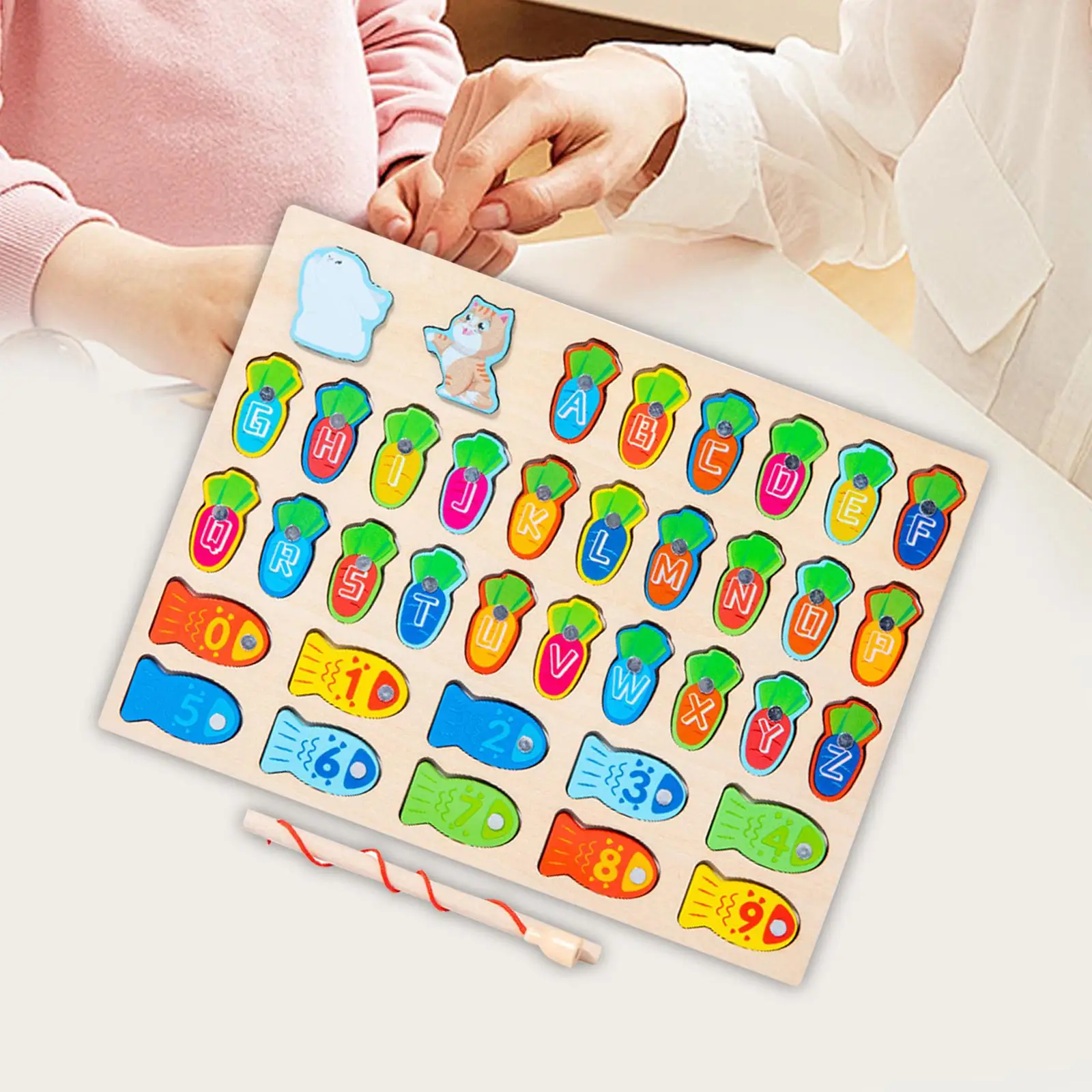 Magnetic Alphabet Numbers Fishing Game with Pole Learning Abc Letter Toy for Girls Boys Kindergarten Kids Holiday Gift Children
Magnetic Alphabet Numbers Fishing Game with Pole Learning Abc Letter Toy for Girls Boys Kindergarten Kids Holiday Gift Children