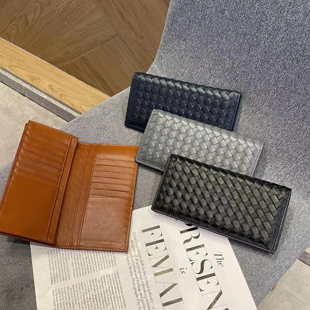 Luxury Weave Leather Long Wallet For Men Fashion Custom Letters Business Women Clutch Purse Sheepskin Travel Card Holder Wallet
Luxury Weave Leather Long Wallet For Men Fashion Custom Letters Business Women Clutch Purse Sheepskin Travel Card Holder Wallet