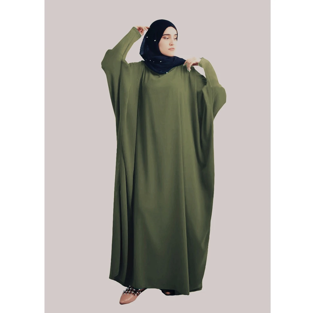 

Abayas Muslim Women Maxi Dress Eid Abaya Ramadan Islamic Prayer Garment Saudi Arabic Pray Dresses Modest Jalabiya Kaftan Robe