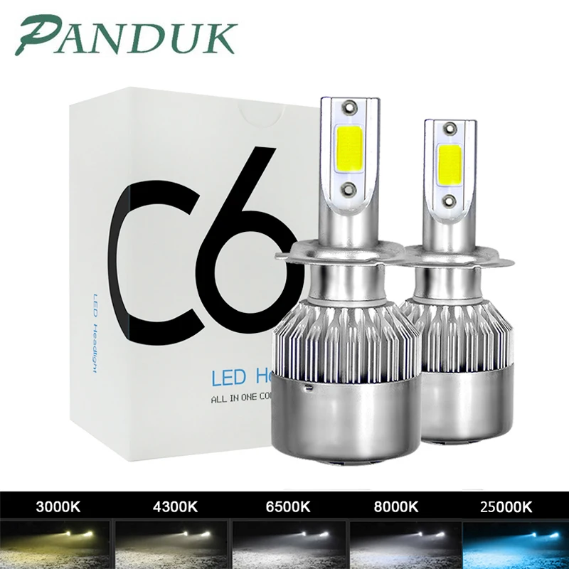 PANDUK Led Car Headlight H7 LED H4 Bulb H1 H3 H11 9005 5202 9006 9004 9007 9012 3000K 4300K 6000K 8000K Auto Lamps Fog Lights C6
PANDUK Led Car Headlight H7 LED H4 Bulb H1 H3 H11 9005 5202 9006 9004 9007 9012 3000K 4300K 6000K 8000K Auto Lamps Fog Lights C6