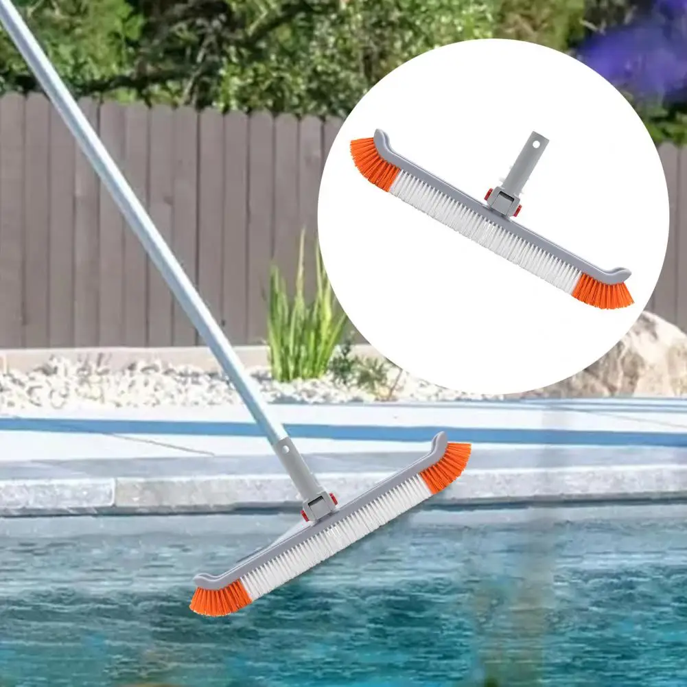 

Swimming Pool Brush Adjustable Telescopic Pool Brush with Stiff Bristles Tile Scrubber Tool for Swimming Pools for Easy