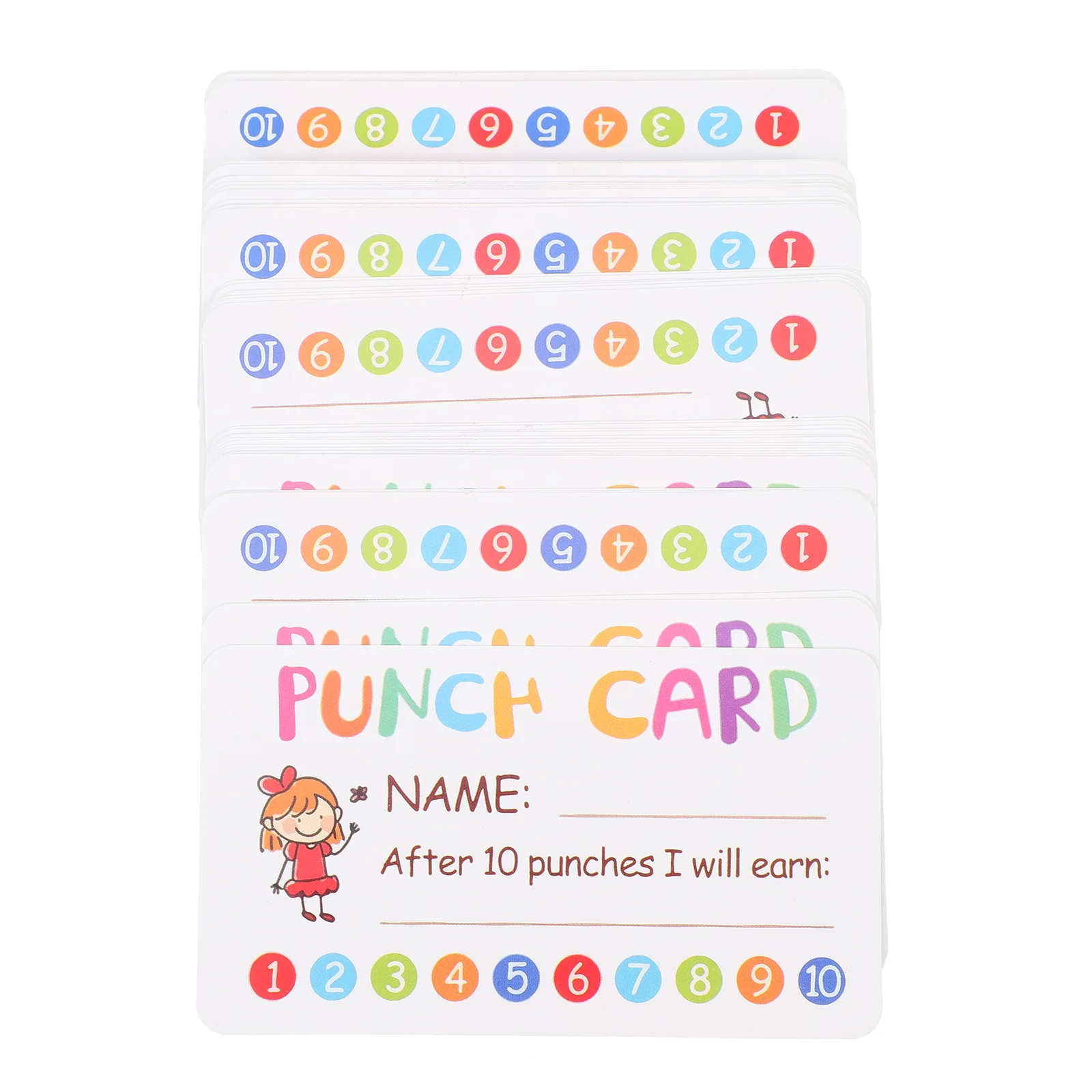 50 Pcs Name Card Children Loyalty Convenient Punch Cards Household for Kids Adorable Accessory Business
50 Pcs Name Card Children Loyalty Convenient Punch Cards Household for Kids Adorable Accessory Business