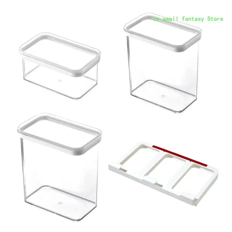 R3MA Kitchen Cabinet Hanging Plastic Airtight Storage Box Wall-Mounted Sliding Sealed Grain Jar Transparent Container Can
R3MA Kitchen Cabinet Hanging Plastic Airtight Storage Box Wall-Mounted Sliding Sealed Grain Jar Transparent Container Can