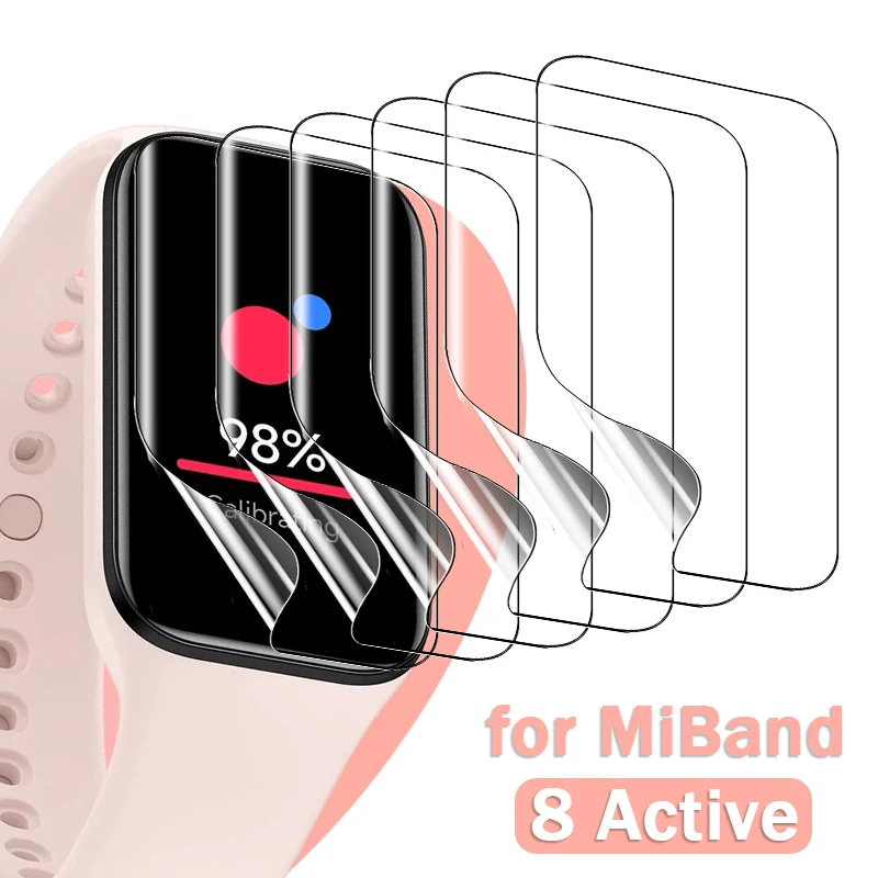 

Hydrogel Film for Xiaomi Band 8 Active Smartwatch Anti-scratch Soft TPU Screen Protectors 9D Curved HD Films for Miband 8 Active