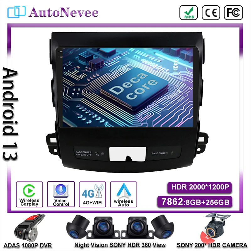 For Mitsubishi Outlander 2007-2012 Android For Peugeot 4007 NO 2DIN Carplay for Citroen Multimedia Car Player GPS Navigation DVD
For Mitsubishi Outlander 2007-2012 Android For Peugeot 4007 NO 2DIN Carplay for Citroen Multimedia Car Player GPS Navigation DVD