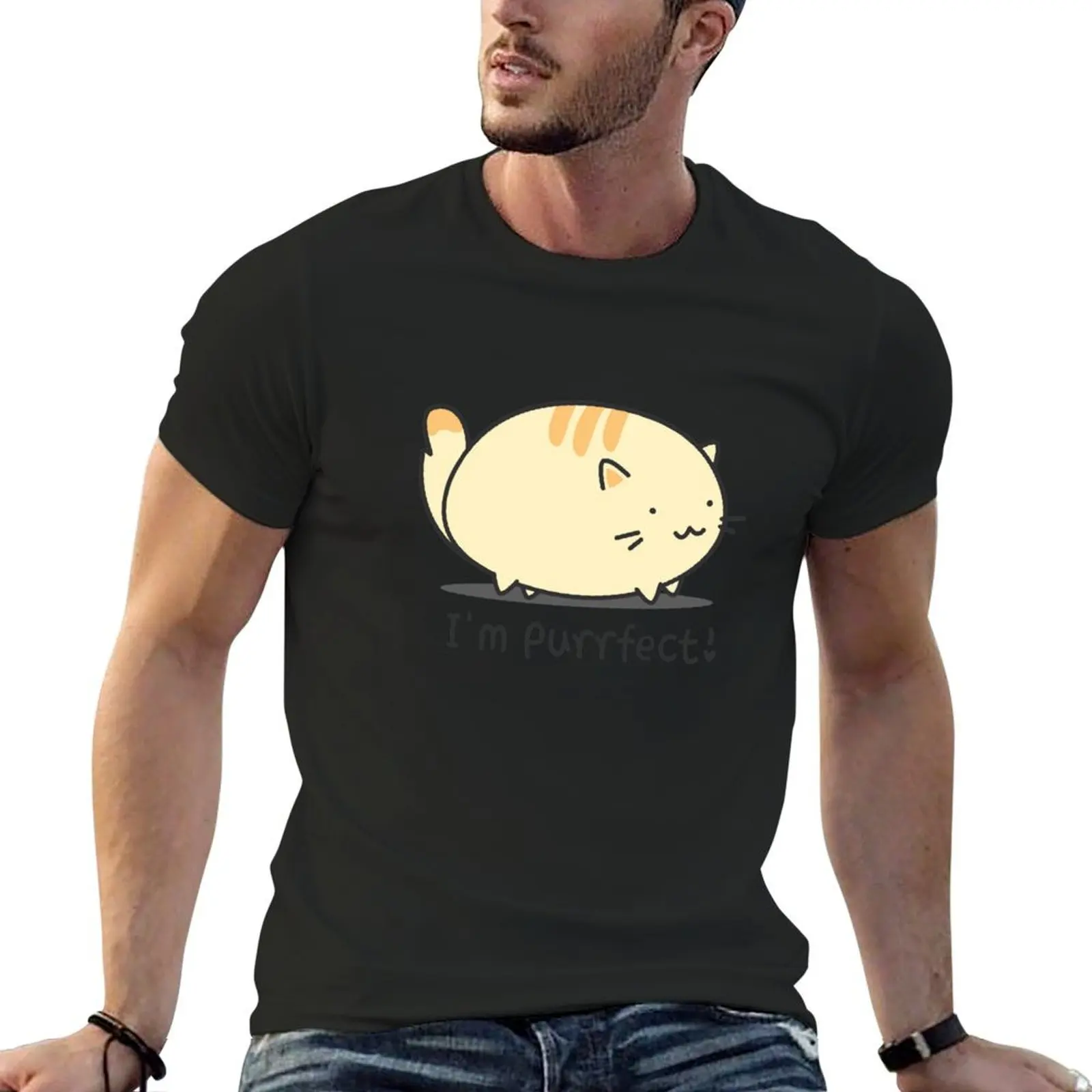 I'm purrfect! T-shirt Short sleeve tee sports fans customs design your own quick-drying slim fit t shirts for men
I'm purrfect! T-shirt Short sleeve tee sports fans customs design your own quick-drying slim fit t shirts for men