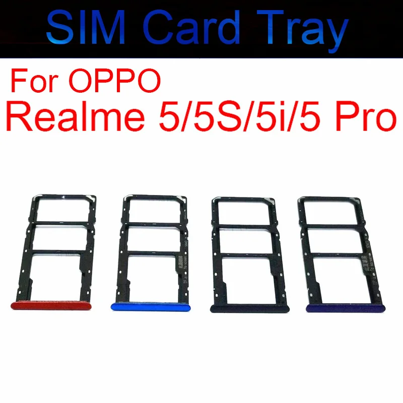 Лоток для SIM-карты для OPPO Realme 5 5S 5i 5 Pro лоток для двух Sim-карт Nano SD кардридер держатель Слот адаптер запасные части для ремонта
Лоток для SIM-карты для OPPO Realme 5 5S 5i 5 Pro лоток для двух Sim-карт Nano SD кардридер держатель Слот адаптер запасные части для ремонта