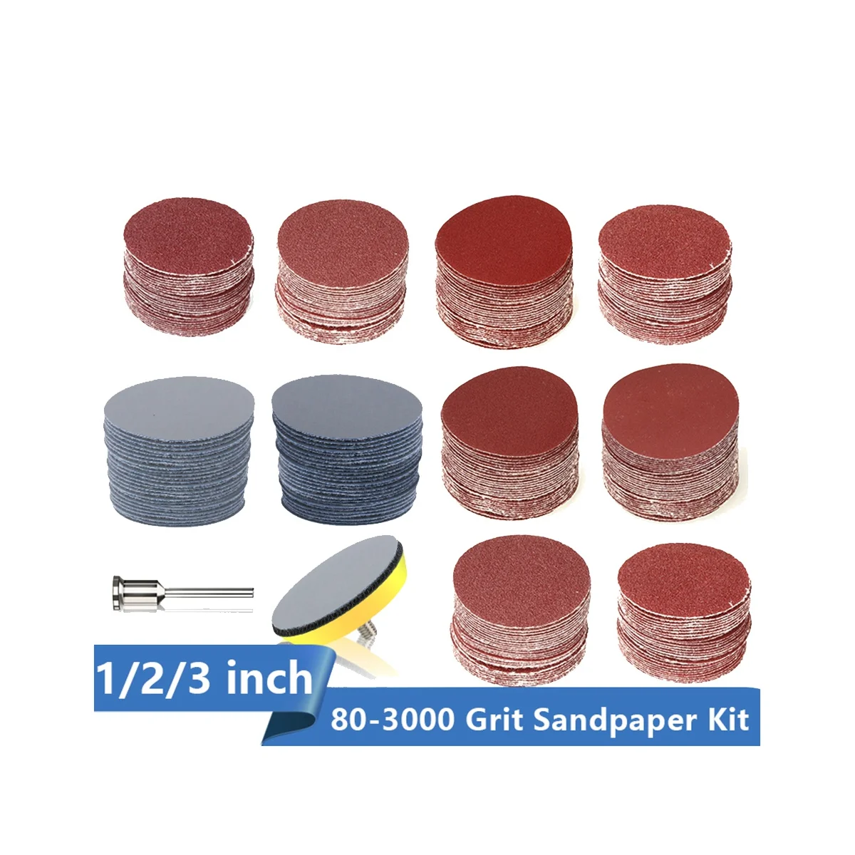 Sandpaper Disc Kit 102Pcs Polishing Wheel with Abrasive Polish Pad Plate for Tool Sanding Paper 1 Inch
Sandpaper Disc Kit 102Pcs Polishing Wheel with Abrasive Polish Pad Plate for Tool Sanding Paper 1 Inch