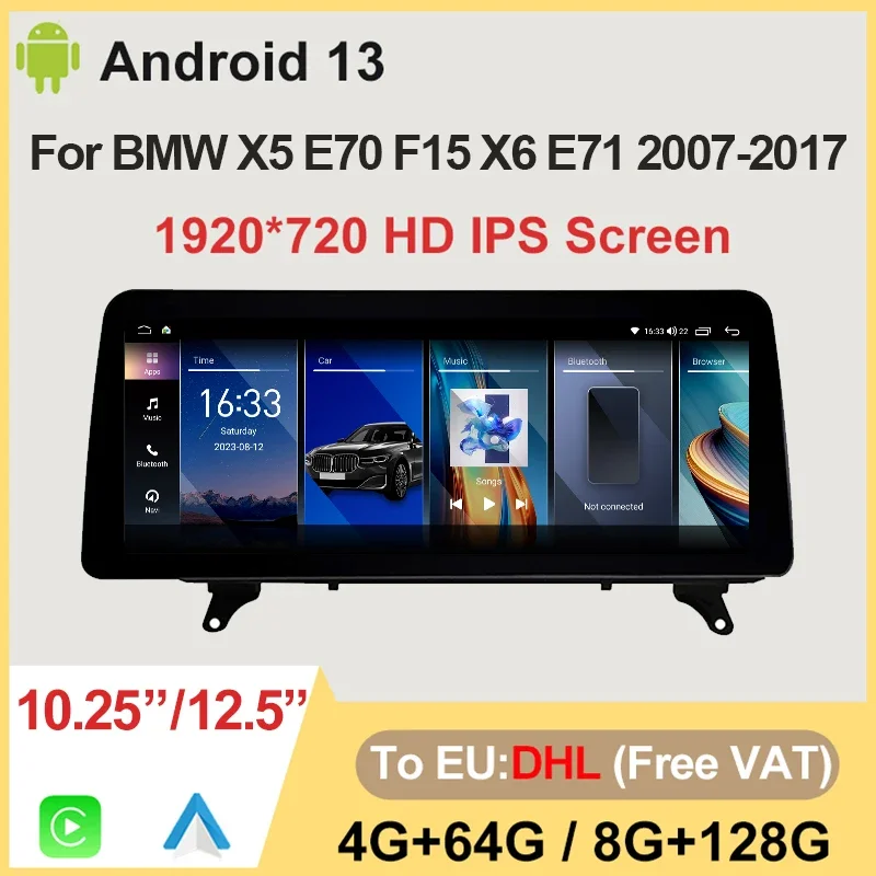 Factory Price ID8 12.5" For BMW X5 X6 E70 E71 8Core Android 13 Carplay Auto Radio Car Video Player Multimedia Screen Navigation
Factory Price ID8 12.5" For BMW X5 X6 E70 E71 8Core Android 13 Carplay Auto Radio Car Video Player Multimedia Screen Navigation