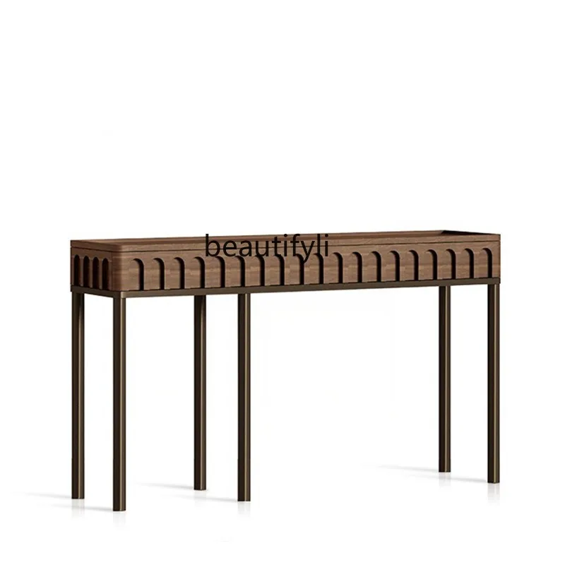 Mid-Ancient Retro Console Tables Entrance Cabinet Aisle Corridor a Long Narrow Table Solid Wood Storage Console Misty Style
Mid-Ancient Retro Console Tables Entrance Cabinet Aisle Corridor a Long Narrow Table Solid Wood Storage Console Misty Style
