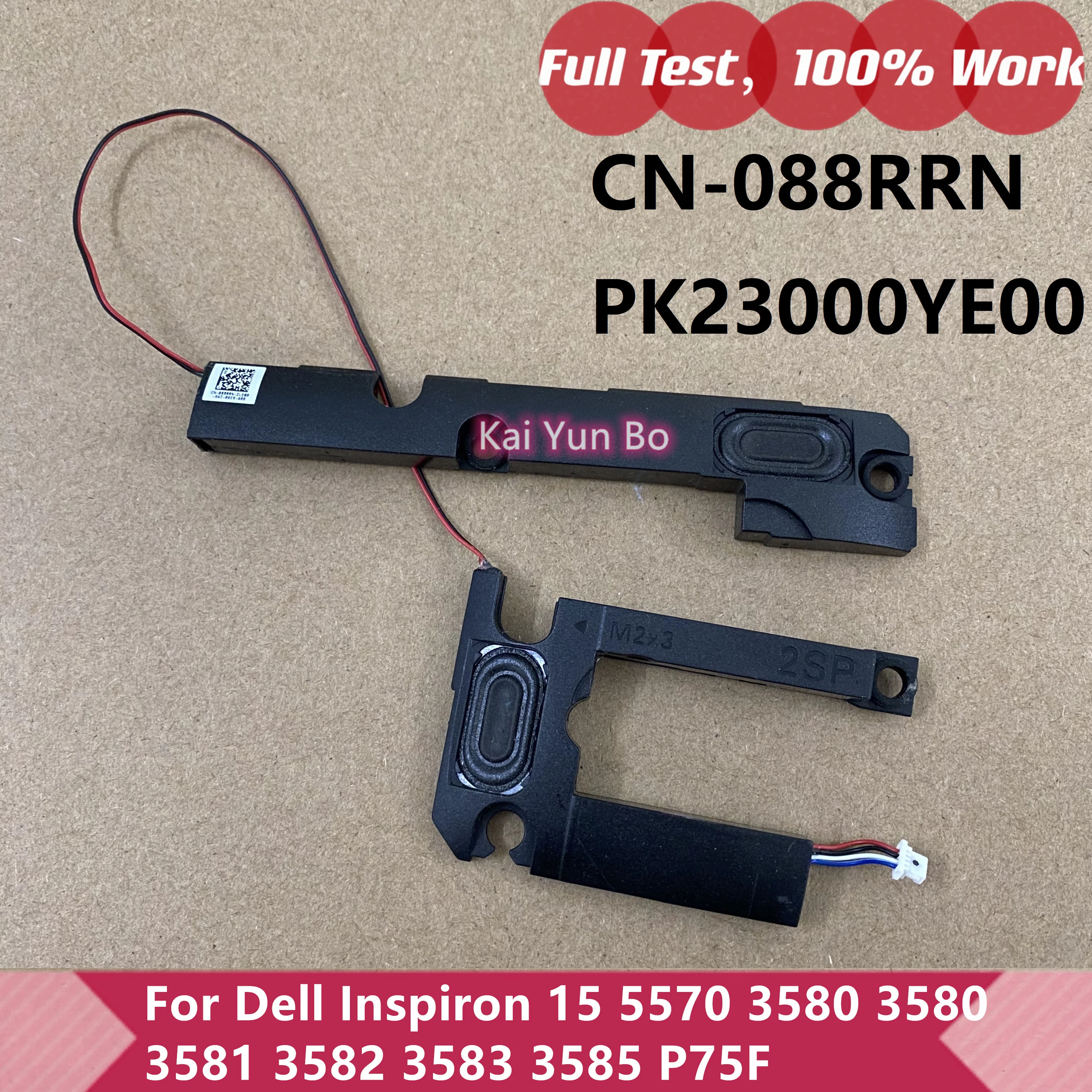 Original For Dell Inspiron 15 5570 3580 3580 3581 3582 3583 3585 P75F Laptop Left and Right Speaker Set 88RRN 088RRN CN-088RRN 
Original For Dell Inspiron 15 5570 3580 3580 3581 3582 3583 3585 P75F Laptop Left and Right Speaker Set 88RRN 088RRN CN-088RRN