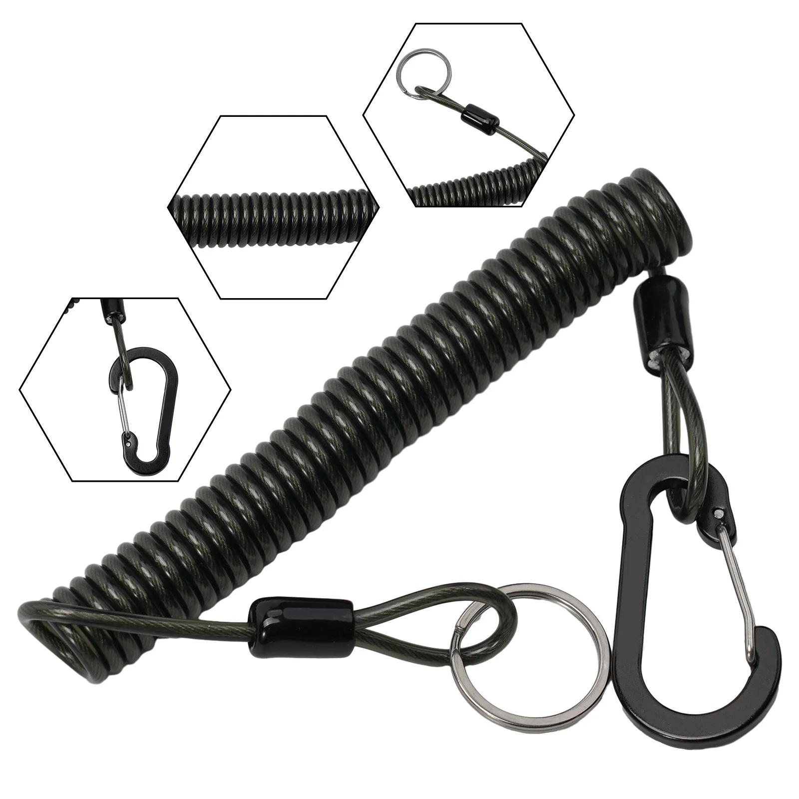 Durable High Quality Practical Wire Spring Rope Missed Rope 1.2M /2M Accessories Anti-lost Equipment Fishing Tackle
Durable High Quality Practical Wire Spring Rope Missed Rope 1.2M /2M Accessories Anti-lost Equipment Fishing Tackle