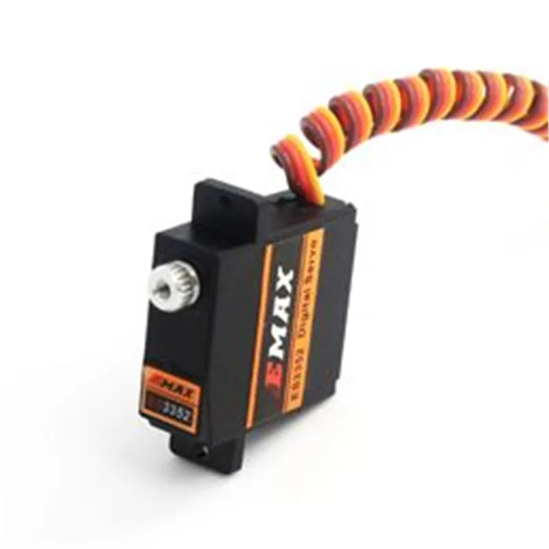EMAX ES3352 12,4g цифровой мини сервопривод с металлической шестерней для радиоуправляемого самолета подходит для разъема Futaba/JR
EMAX ES3352 12,4g цифровой мини сервопривод с металлической шестерней для радиоуправляемого самолета подходит для разъема Futaba/JR