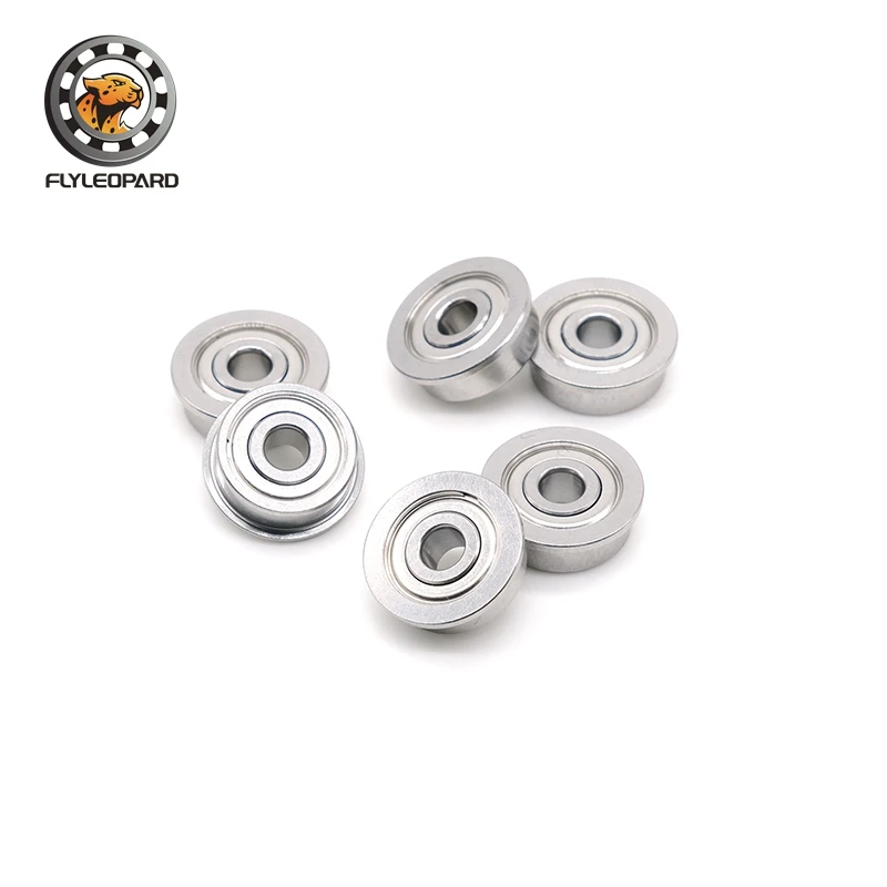 

10PCS ABEC-7 Flange Ball Bearing 3x10x4 mm F623ZZ 3D Printers Parts Deep Groove Flanged Pulley Wheel