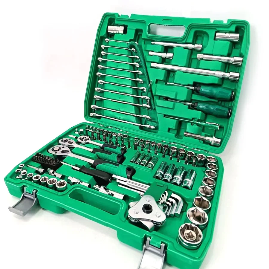 121-piece Auto Repair Tool Set Ratchet Wrench Auto Repair Universal Tool on-board Repair Kit Complete Set
121-piece Auto Repair Tool Set Ratchet Wrench Auto Repair Universal Tool on-board Repair Kit Complete Set